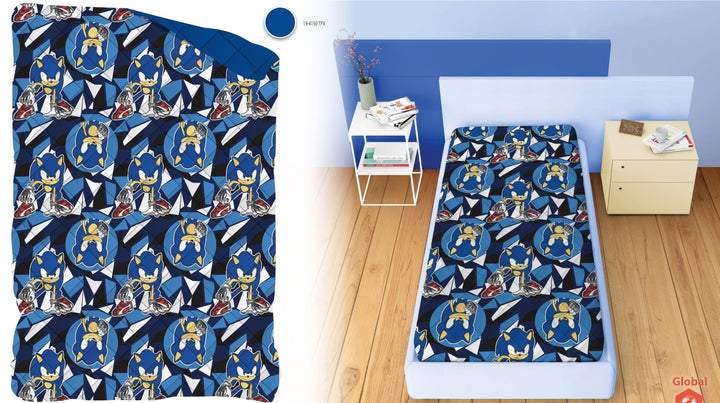DISNEY-MARVEL Trapuntino una piazza bambino (170x250) SONIC