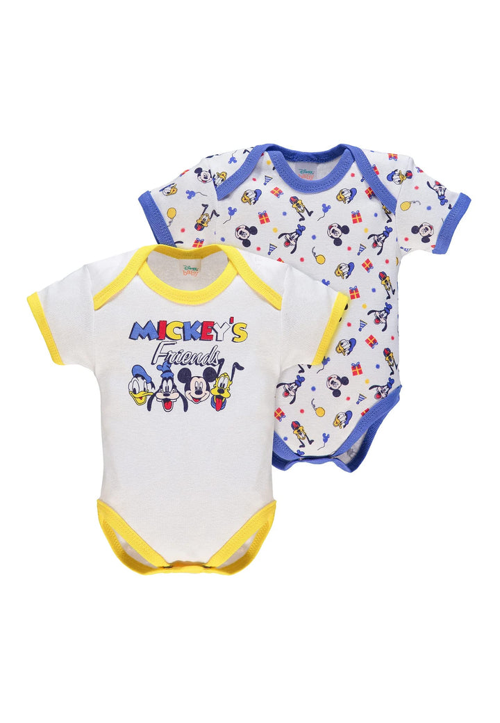 ELLEPI Body Disney Mezza Manica Neonato Cotone Minnie Topolino Confezione 2 Pz - Cassaniti