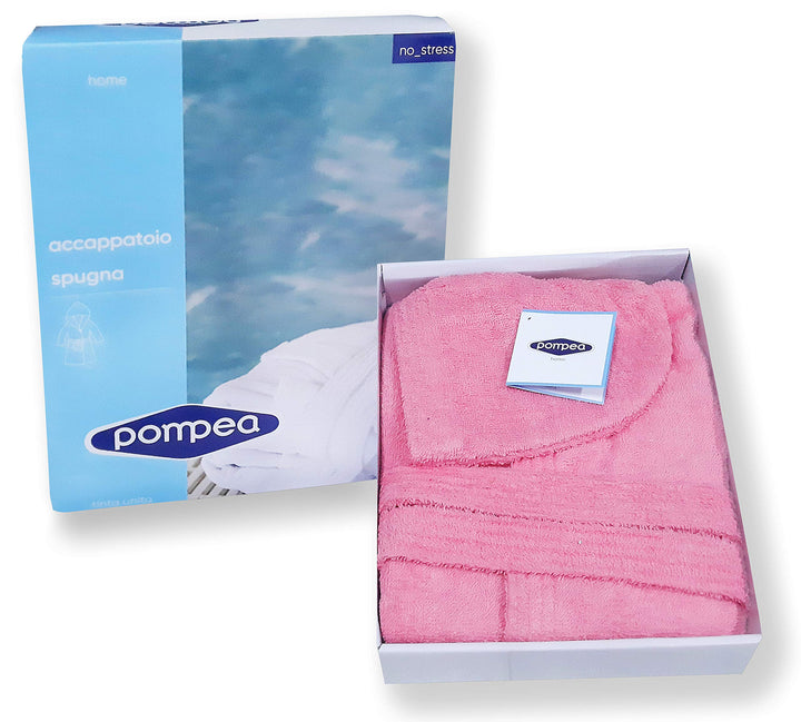 POMPEA Accappatoio Junior Ragazzo/Ragazza con Cappuccio