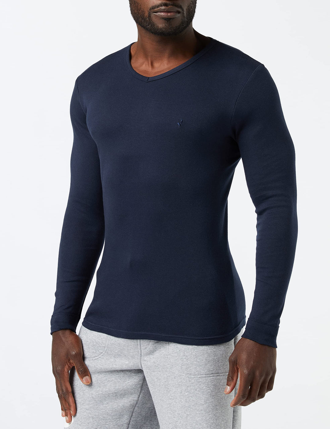 NAVIGARE 3 Maglia uomo intima caldo cotone maniche lunghe scollo a V art. 114 - Cassaniti