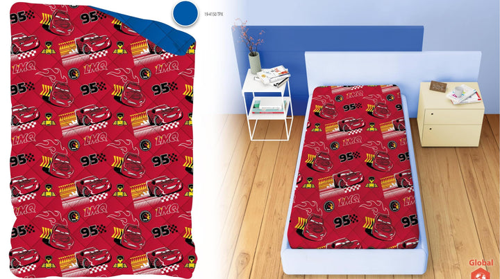 DISNEY-MARVEL Trapuntino una piazza bambino (170x250) CARS