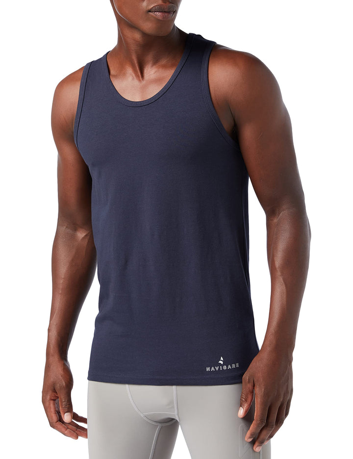 NAVIGARE 3 Canottiera uomo cotone bielastico art. 572 - Cassaniti