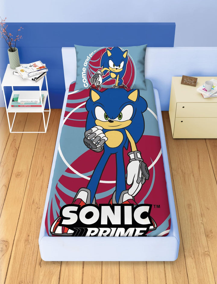 DISNEY-MARVEL Completo lenzuola, set 3 pezzi, sotto con angoli, sopra, federa, 100% Cotone