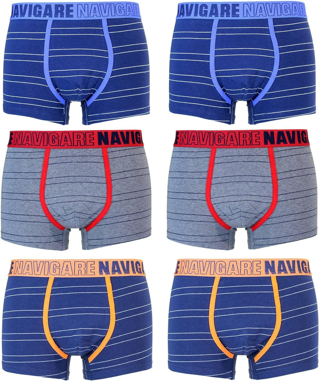NAVIGARE 6 Boxer ragazzo fantasia moda da 3 a 16 anni - Cassaniti