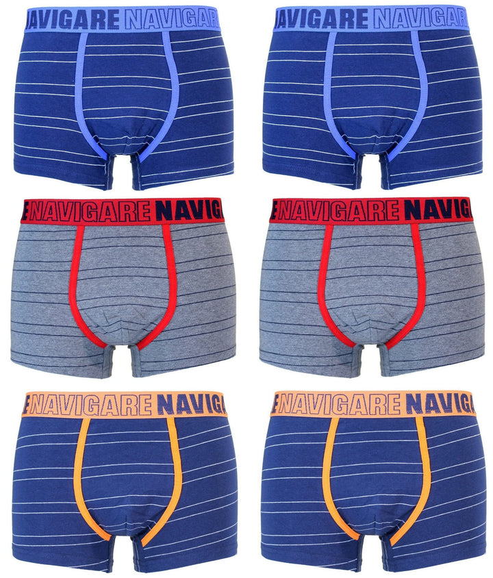 NAVIGARE 6 Boxer ragazzo fantasia moda da 3 a 16 anni - Cassaniti