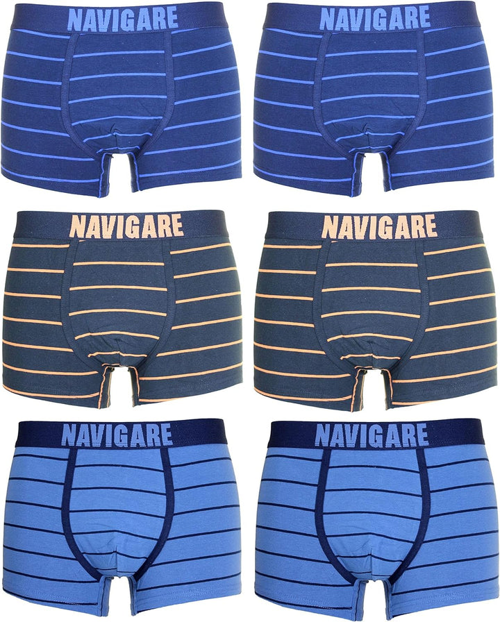 NAVIGARE 6 Boxer ragazzo fantasia moda da 3 a 16 anni - Cassaniti
