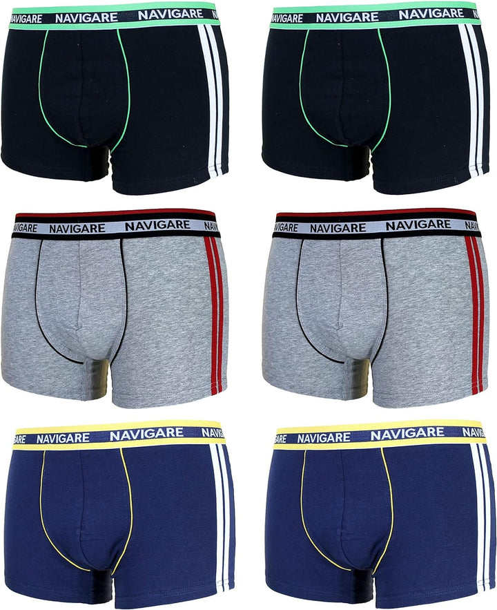 NAVIGARE 6 Boxer ragazzo fantasia moda da 3 a 16 anni - Cassaniti