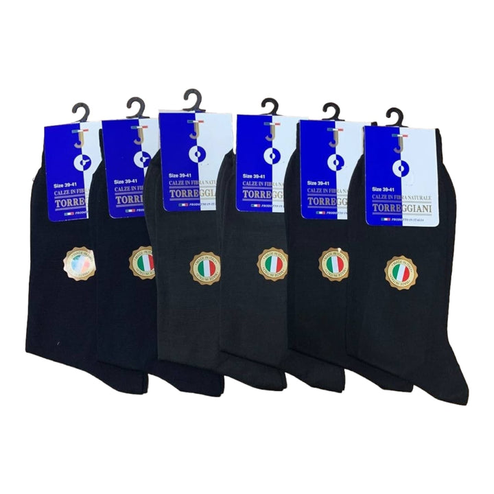 TORREGGIANI 6 Calzini Uomo Corto 100% Filo Scozia Art.242 - Cassaniti