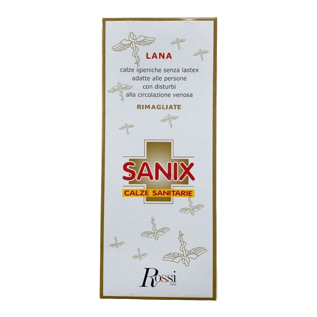 ROSSI 6 Calza Lana uomo lunga sanitaria compressione graduata 100% art. 206 - Cassaniti