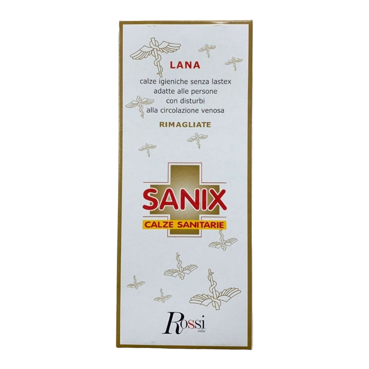 ROSSI 6 Calza Lana uomo lunga sanitaria compressione graduata 100% art. 206 - Cassaniti