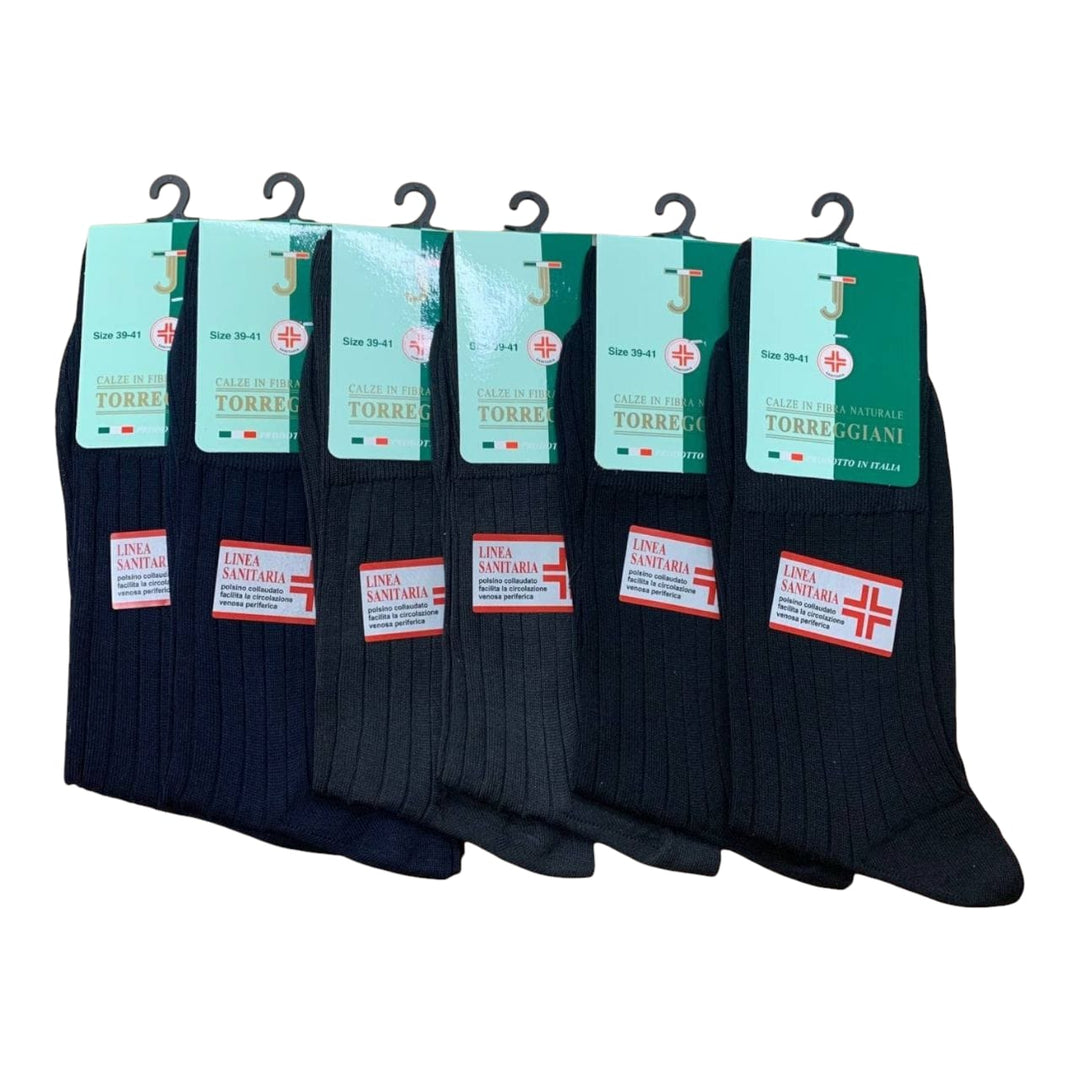 TORREGGIANI 6 Calza uomo sanitaria corta 100% filo scozia art. 248 - Cassaniti