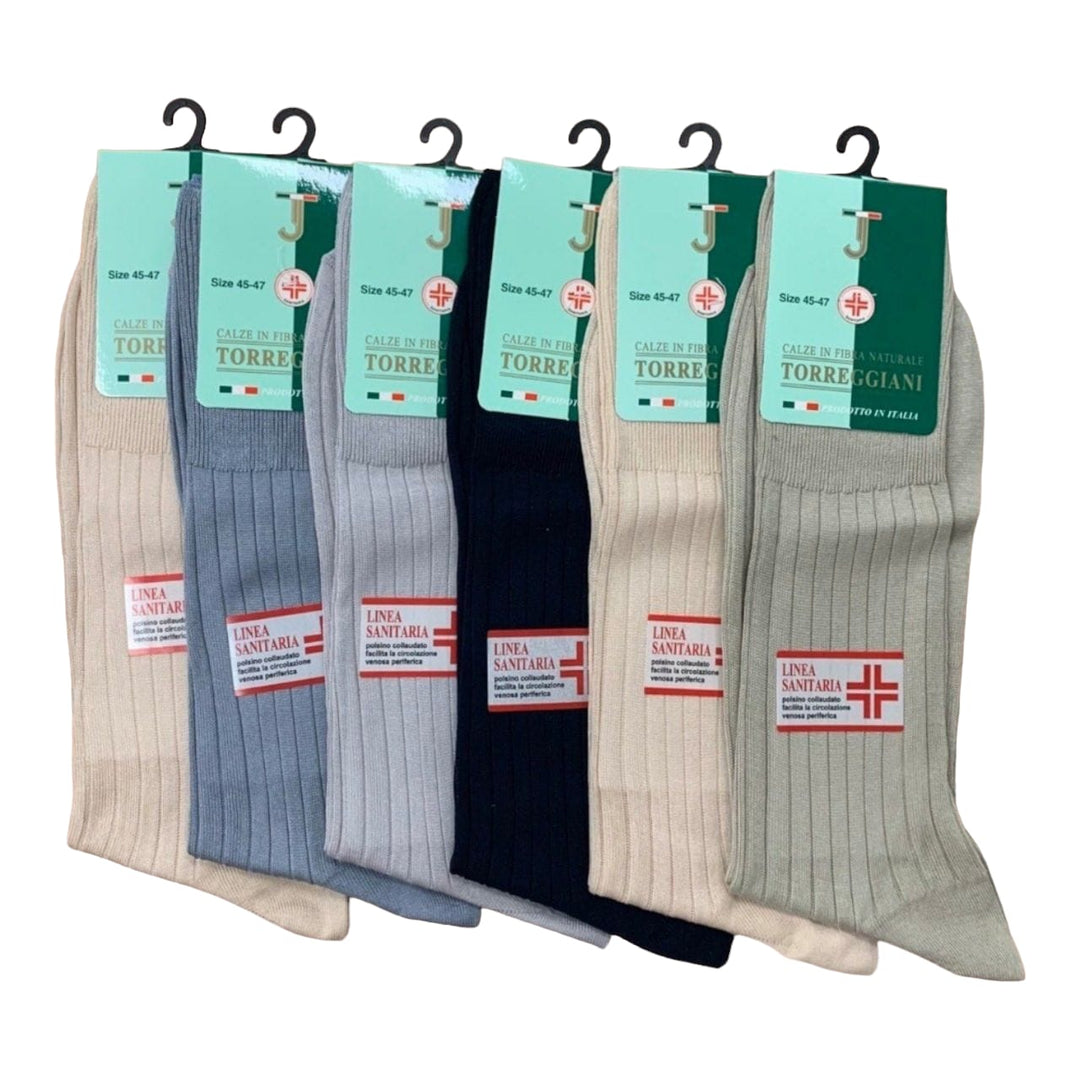 TORREGGIANI 6 Calza uomo sanitaria corta 100% filo scozia art. 248 - Cassaniti