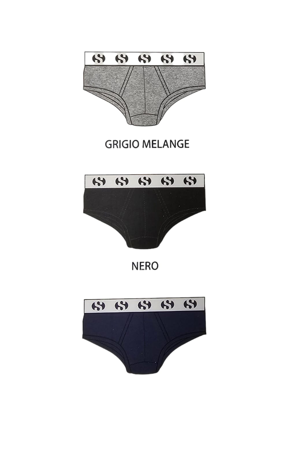 SUPERGA 6 Slip Uomo in Cotone Elasticizzato Art. 360