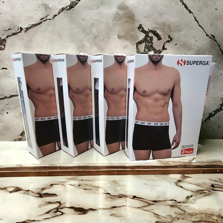 SUPERGA, 6 Paia di Boxer Uomo in Cotone Elasticizzato Art. 460