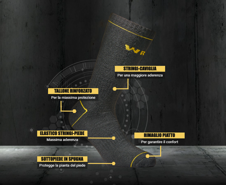 WRK Calzino corto Anti-Infortunistico art. 06 - Cassaniti