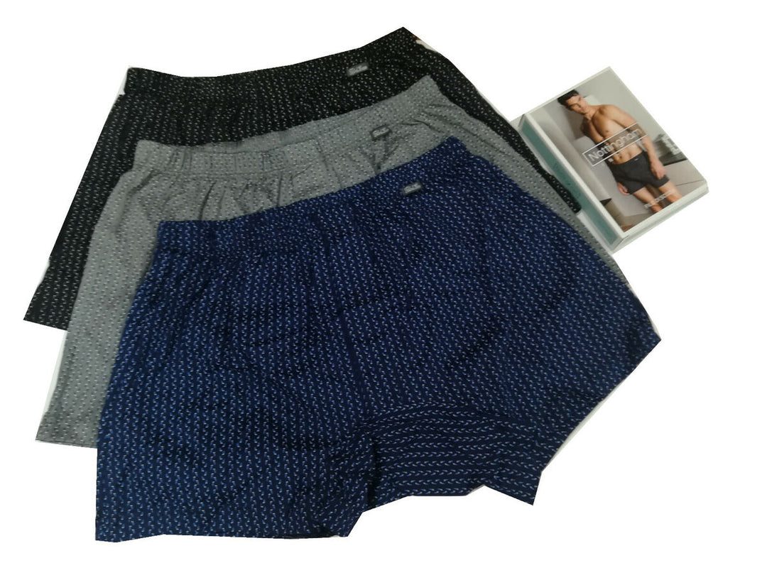 NOTTINGHAM 6 Boxer uomo cotone apertura con bottoni art. BX765-BX765X - Cassaniti