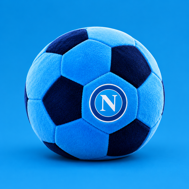SSC NAPOLI Cuscino Palla Ufficiale Ø 22 cm – Azzurro