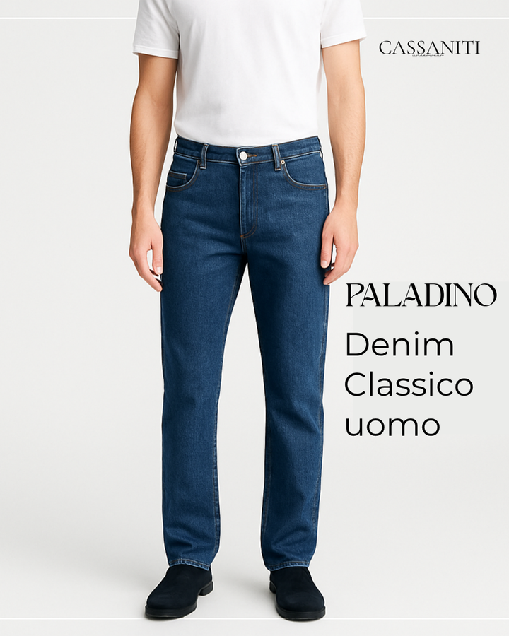 PALADINO Jeans Uomo Classico 5 Tasche Denim