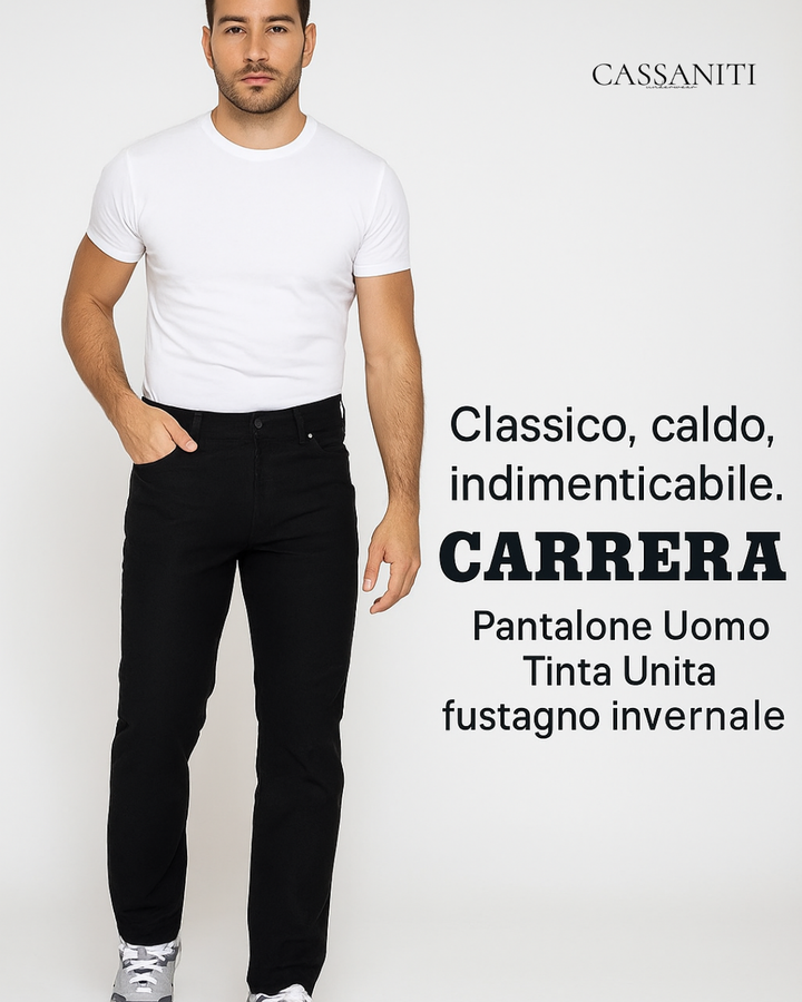 CARRERA Pantalone Uomo Tinta Unita fustagno invernale