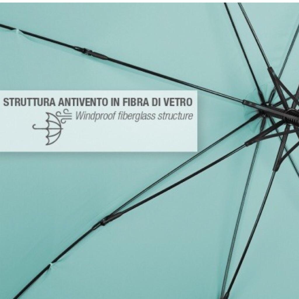 PERLETTI Ombrello Uomo Mini Automatico Antivento – Art. 26282