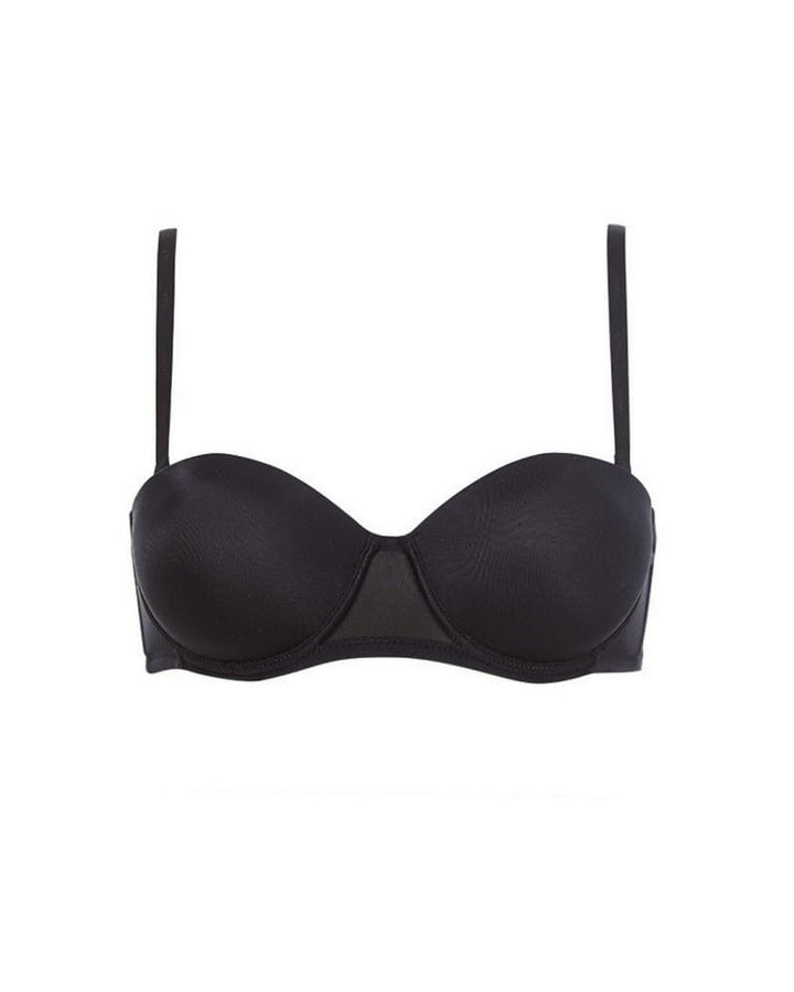 LORMAR Reggiseno Donna A Fascia con Spalline Removibili e Ferretto Art. Pura