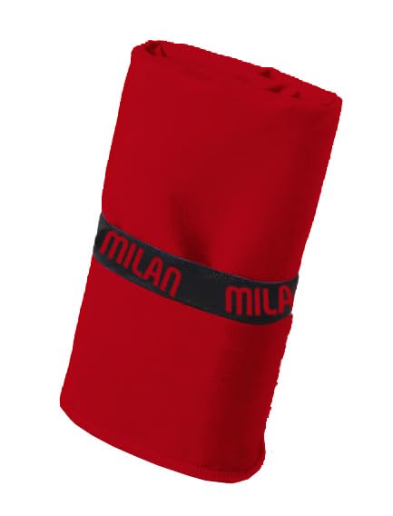 MILAN Telo Mare in Microfibra 80x160 cm – Ufficiale Rossonero