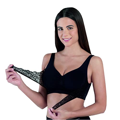 BELLISSIMA Reggiseno Senza Ferretto con Top Imbottito Push-Up e Pizzo Art. 147