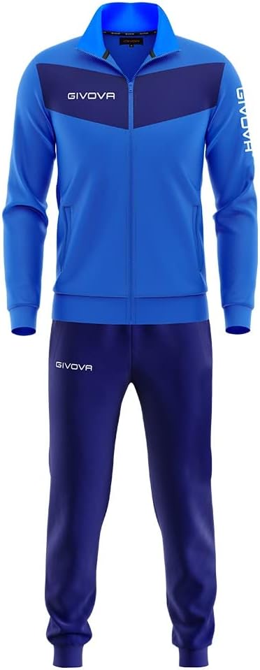 GIVOVA Tuta Visa Unisex in Triacetato – Tuta Sportiva con Zip Intera, Loghi Ricamati