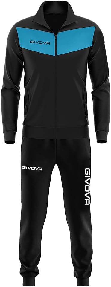 GIVOVA Tuta Visa Unisex in Triacetato – Tuta Sportiva con Zip Intera, Loghi Ricamati
