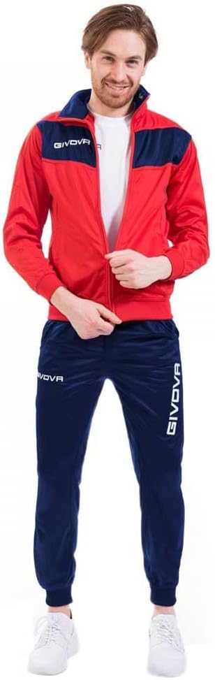 GIVOVA Tuta Visa Unisex in Triacetato – Tuta Sportiva con Zip Intera, Loghi Ricamati