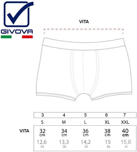 GIVOVA Boxer Uomo 6 Pz Cotone Bielastico Vari Assortimenti