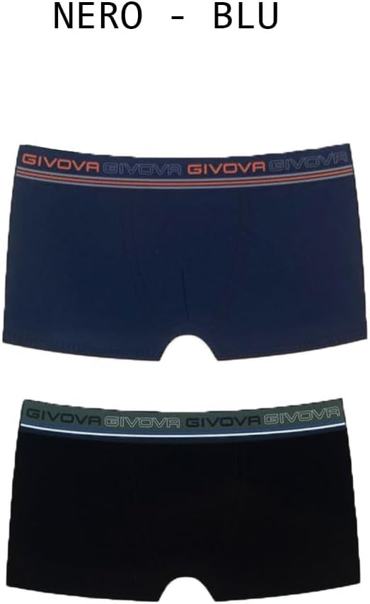 GIVOVA Boxer Uomo 6 Pz Cotone Bielastico Vari Assortimenti