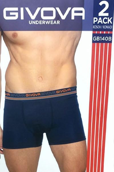 GIVOVA Boxer Uomo 6 Pz Cotone Bielastico Vari Assortimenti