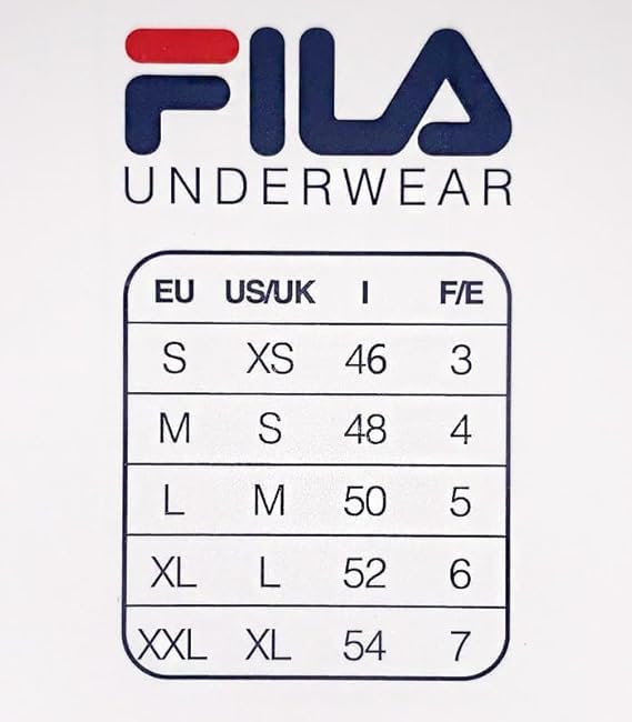 FILA 3 T-Shirt Uomo Maglie Intime Cotone Bielastico Nero e Assortito