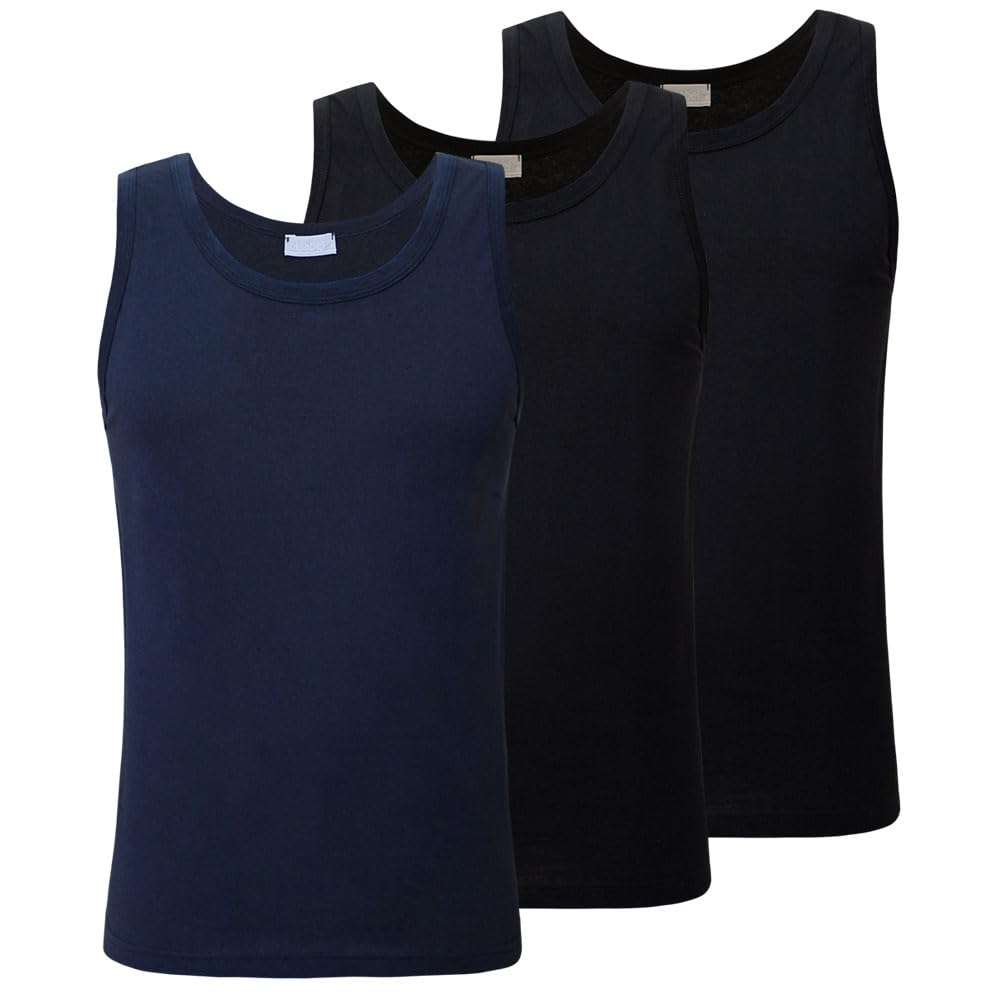 LIABEL Canotta Uomo 100% Cotone, 4428 Pacco da 3 pz