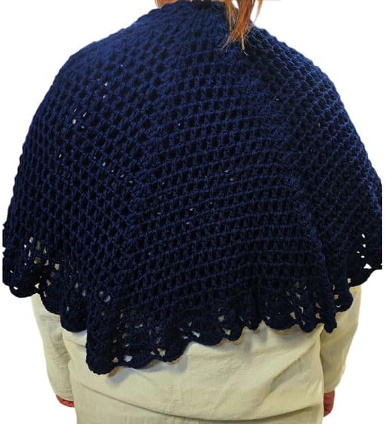 Mantellina Donna Coprispalle Misto Lana Fatta A Mano