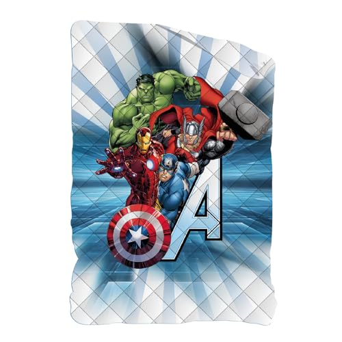 DISNEY-MARVEL Trapunta Invernale DOUBLE-FACE per Letto Singolo