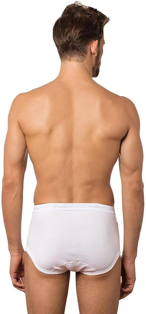 FRAGI Slip Uomo 100% Cotone Elasticizzato Confezione 3 Pz Elastico Esterno