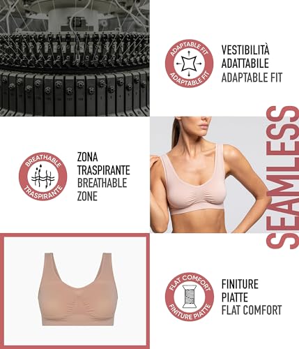 POMPEA 3 Brassiere Seamless Spalla Larga Art. 1553