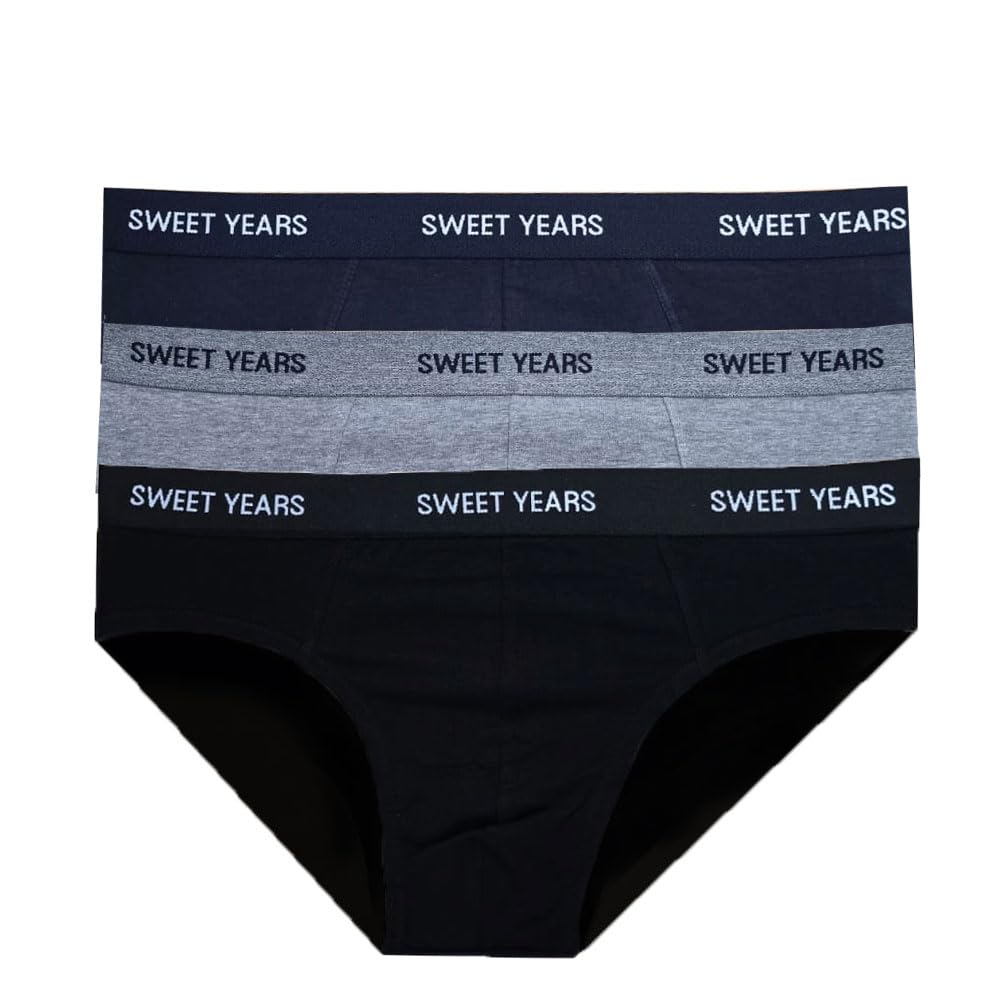 SWEET YEARS Slip Uomo 6 Pz Assortiti Cotone Elasticizzato Soft