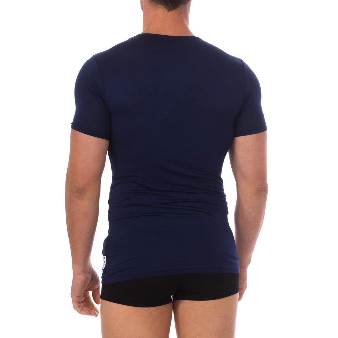 BIKKEMBERGS 3 T-Shirt a Maniche Corte in cotone elasticizzato  da Uomo BKK600