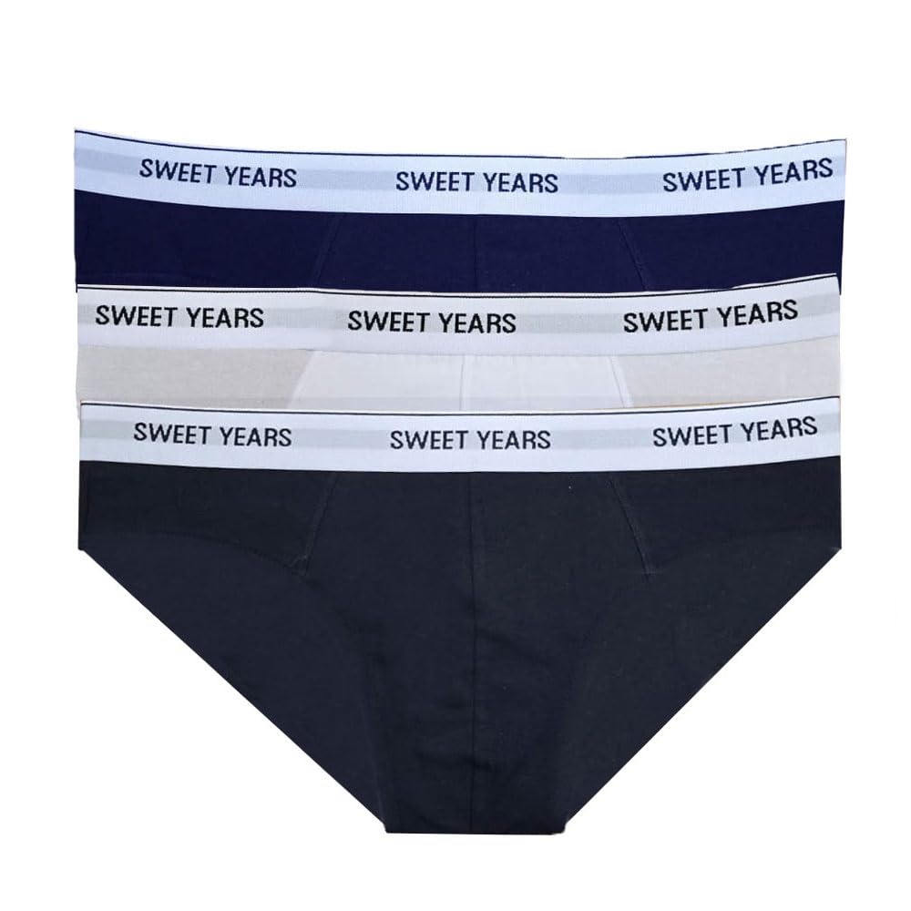 SWEET YEARS Slip Uomo 6 Pz Assortiti Cotone Elasticizzato Soft