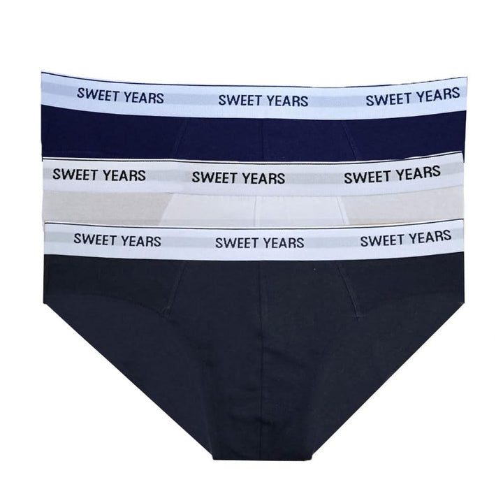 SWEET YEARS Slip Uomo 6 Pz Assortiti Cotone Elasticizzato Soft