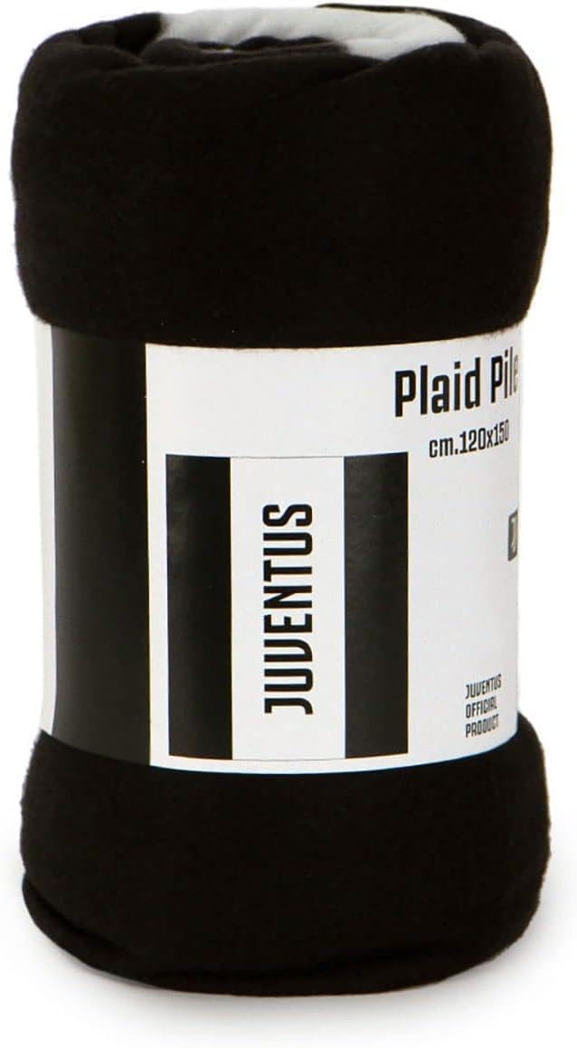 JUVENTUS Coperta Plaid in Pile – 120 x 150 cm – Prodotto Ufficiale