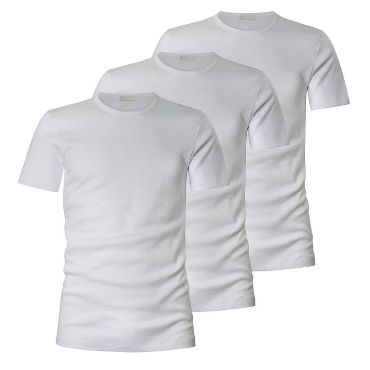 LIABEL T-Shirt Uomo Girocollo 100% Cotone, 4428 Pacco da 3 pz