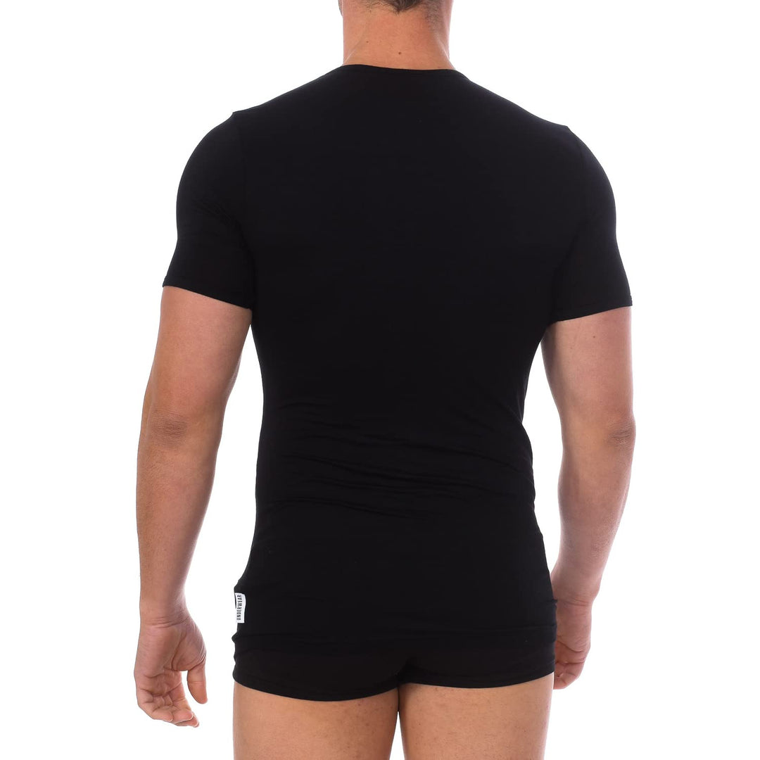 BIKKEMBERGS 3 T-Shirt a Maniche Corte in cotone elasticizzato  da Uomo BKK600