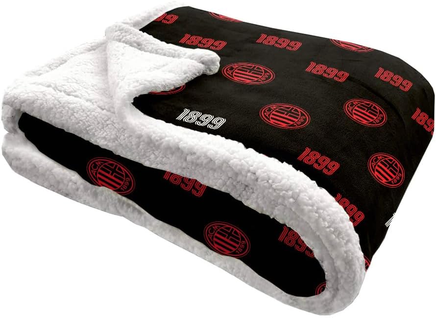 MILAN Coperta Sherpa / Plaid in Agnellato Sintetico, 130 x 160 cm, Prodotto Ufficiale