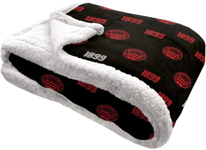 MILAN Coperta Sherpa / Plaid in Agnellato Sintetico, 130 x 160 cm, Prodotto Ufficiale
