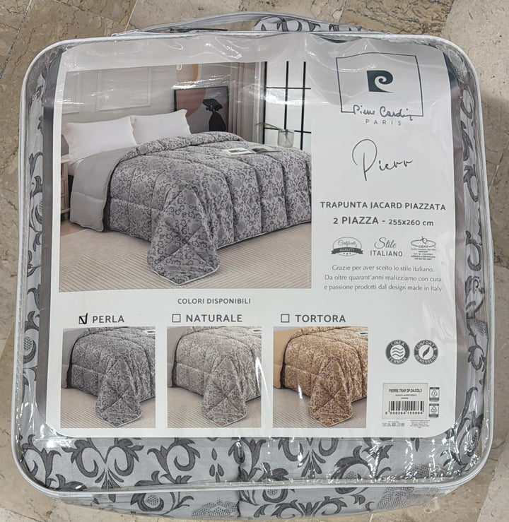 PIERRE CARDIN Trapunta Jacquard Piazzata V2 – 255×260 cm