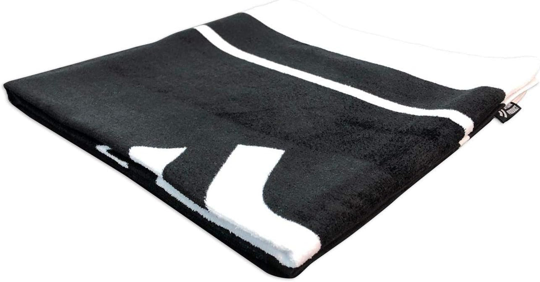 JUVENTUS Hermet – Telo Mare in Spugna, Bianco/Nero, 70 x 140 cm